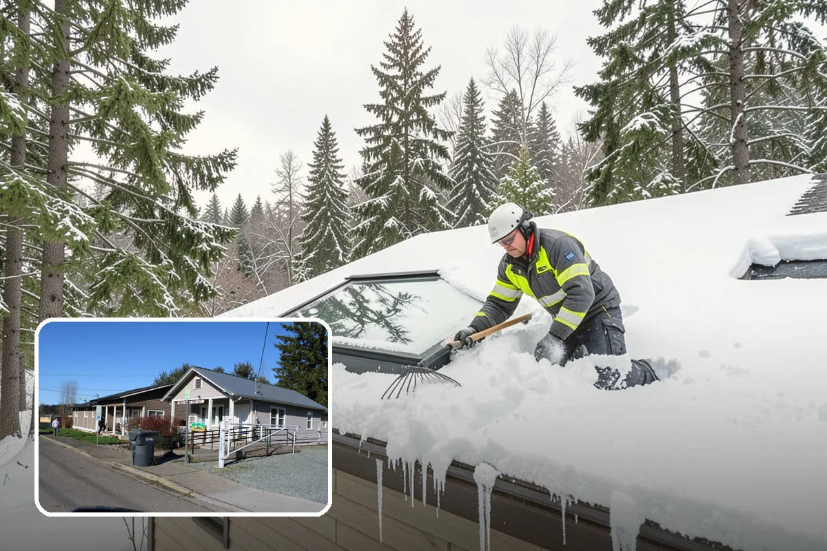 Concrete Driveway Snow Removal in South Prairie, Pierce County, WA - Prompt clearing to limit water intrusion