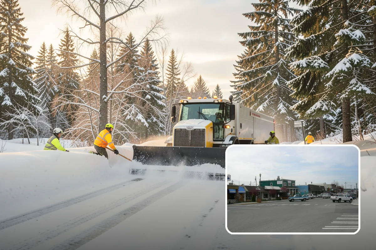 Concrete Driveway Snow Removal in Stanwood, Snohomish County, WA - Prompt clearing to limit water intrusion