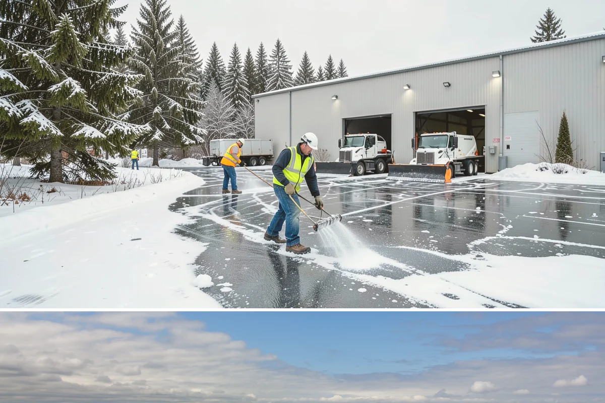 Concrete Driveway Snow Removal in University Place, Pierce County, WA - Concrete driveway care matters most during repeated freeze-thaw spells in midwinter.