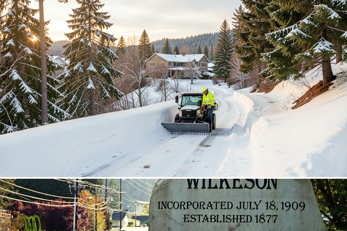 Concrete Driveway Snow Removal in Wilkeson, Pierce County, WA - Concrete driveway care matters most during repeated freeze-thaw spells in midwinter.