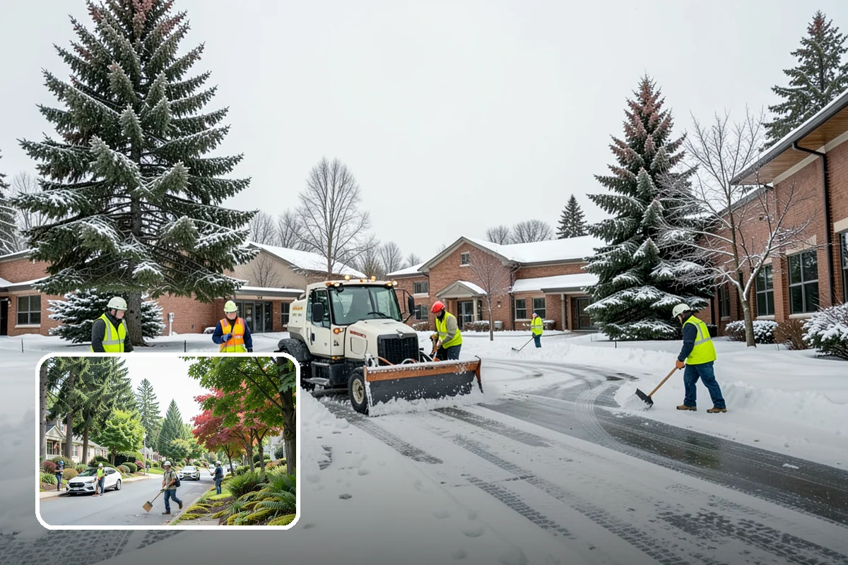 Condo Snow Removal in Beaux Arts Village, King County, WA - Clear common drives and guest parking