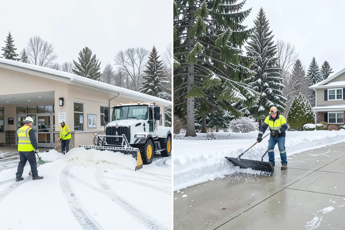Condo Snow Removal in Bonney Lake, Pierce County, WA - Review the association's common and shared areas