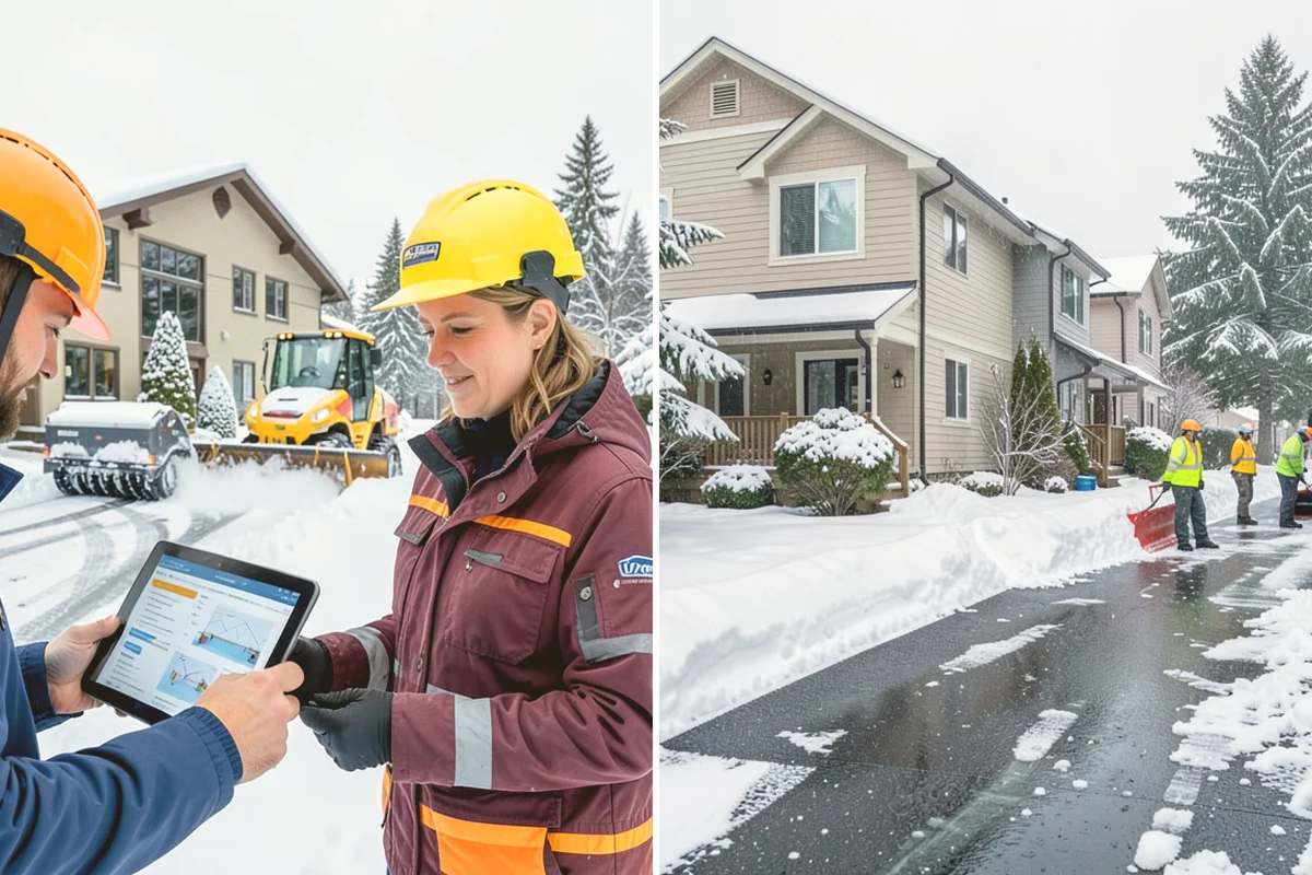 Condo Snow Removal in Brier, Snohomish County, WA - Review the association's common and shared areas