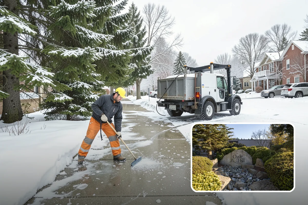 Condo Snow Removal in Clyde Hill, King County, WA - Clear common drives and guest parking