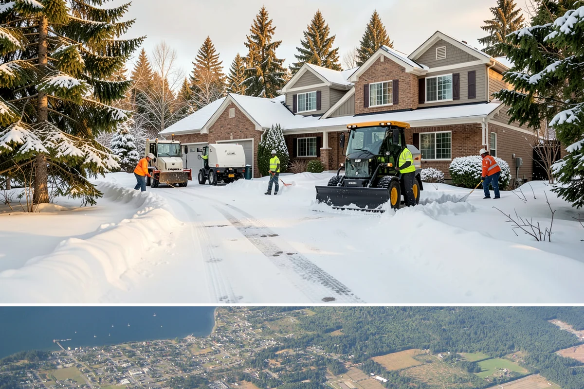 Condo Snow Removal in Coupeville, Island County, WA - Condominium clearing is most active during the core snow months of December to February.