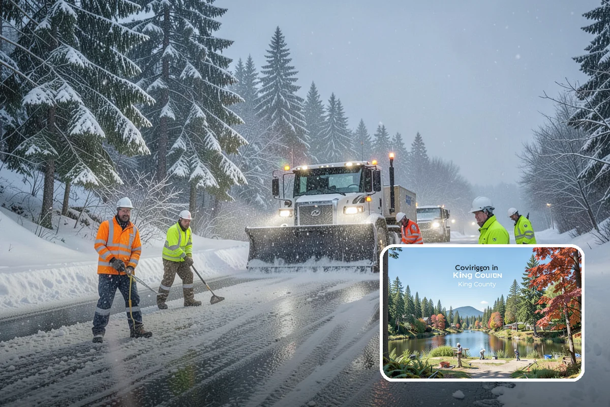 Condo Snow Removal in Covington, King County, WA - Clear common drives and guest parking