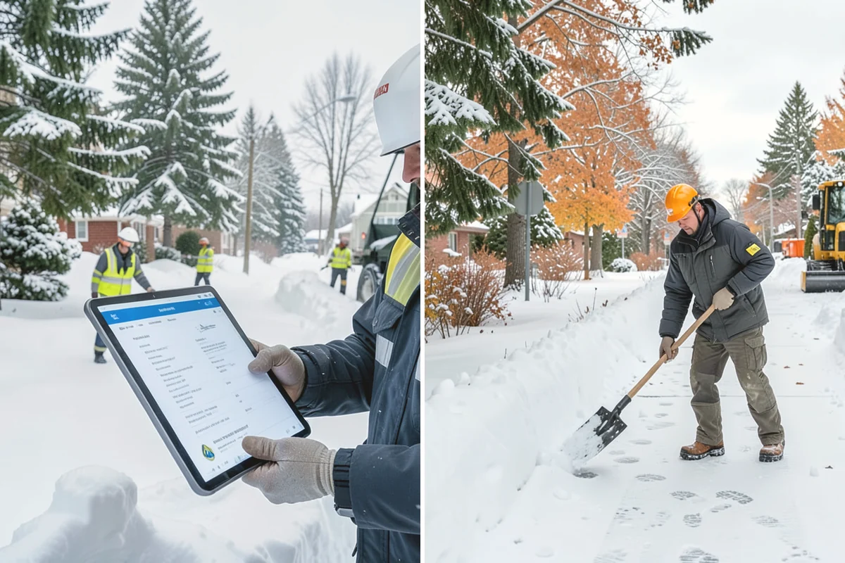 Condo Snow Removal in Covington, King County, WA - Review the association's common and shared areas