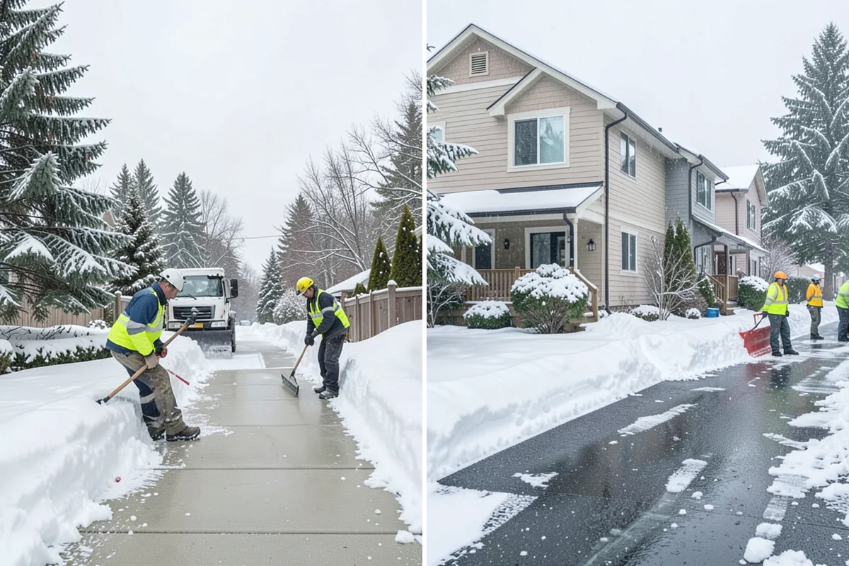 Condo Snow Removal in Darrington, Snohomish County, WA - Review the association's common and shared areas