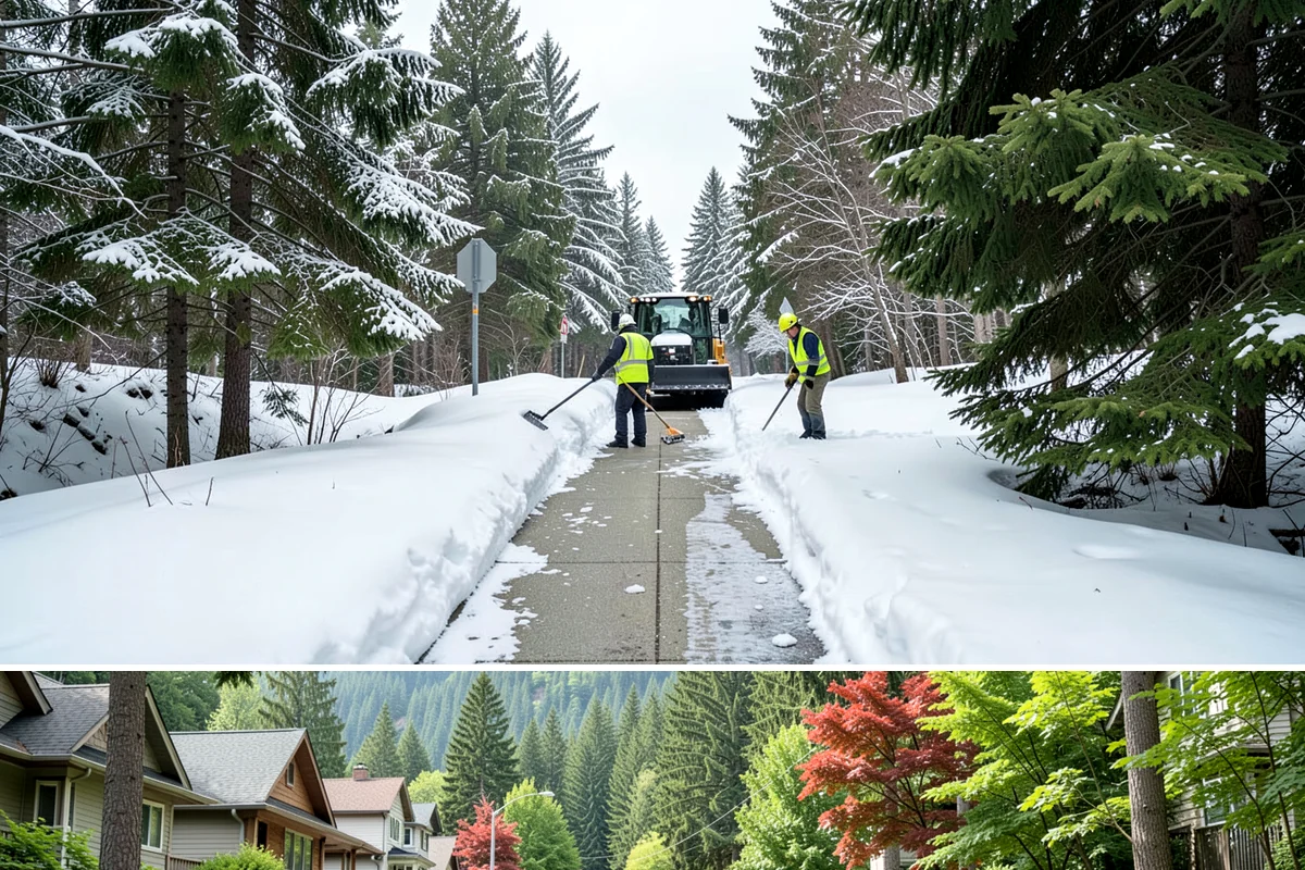 Condo Snow Removal in Darrington, Snohomish County, WA - Condominium clearing is most active during the core snow months of December to February.