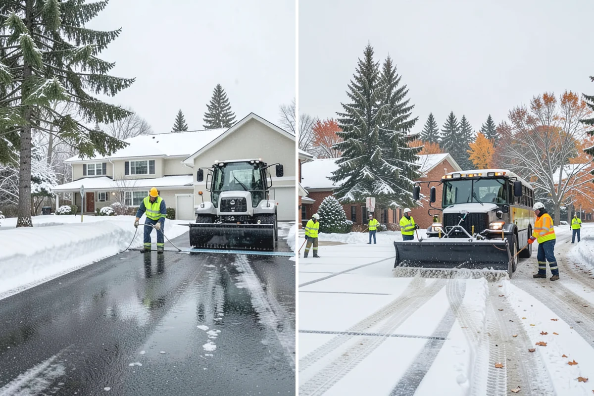 Condo Snow Removal in Des Moines, King County, WA - Review the association's common and shared areas