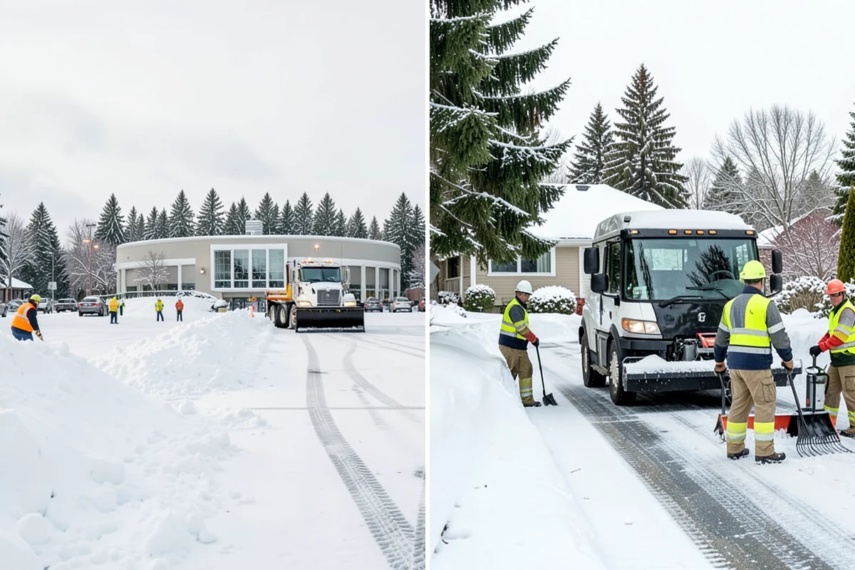 Condo Snow Removal in DuPont, Pierce County, WA - Review the association's common and shared areas