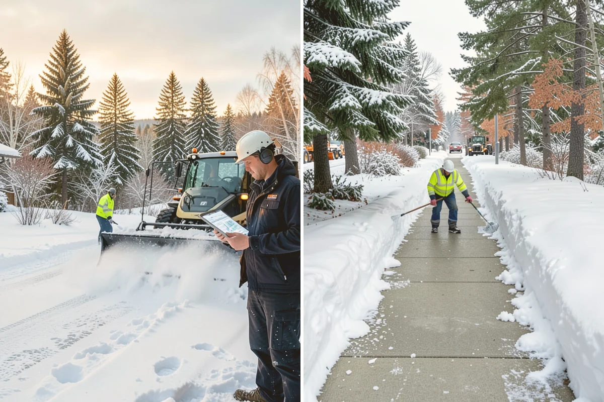 Condo Snow Removal in Eatonville, Pierce County, WA - Review the association's common and shared areas