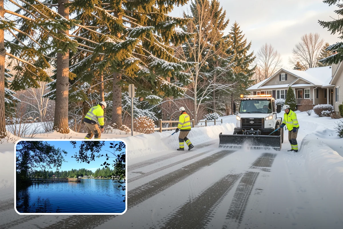 Condo Snow Removal in Federal Way, King County, WA - Clear common drives and guest parking