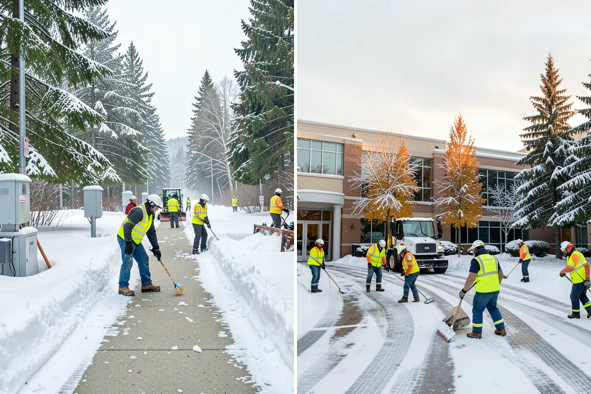 Condo Snow Removal in Fircrest, Pierce County, WA - Review the association's common and shared areas