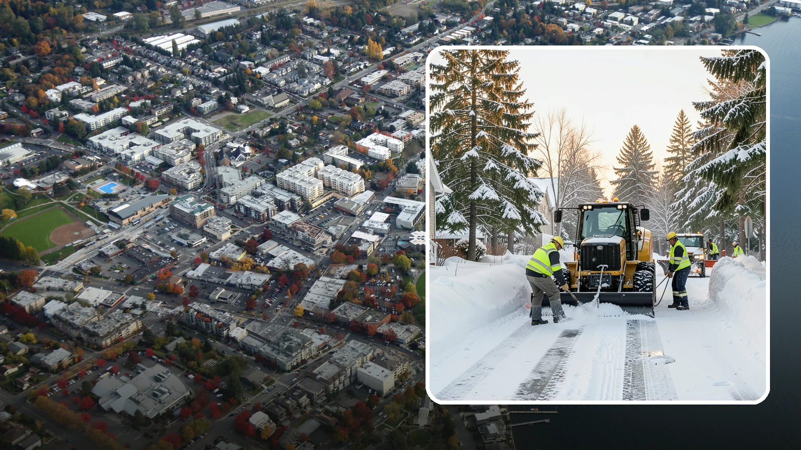 Condo Snow Removal in Kirkland, King County, WA - We provide reliable snow clearing for condominium properties, from shared drives to individual unit entries.