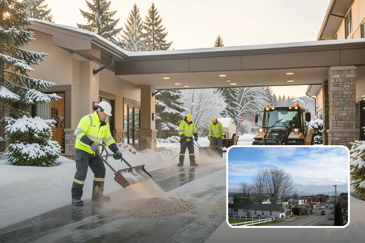 Condo Snow Removal in Langley, Island County, WA - Clear common drives and guest parking