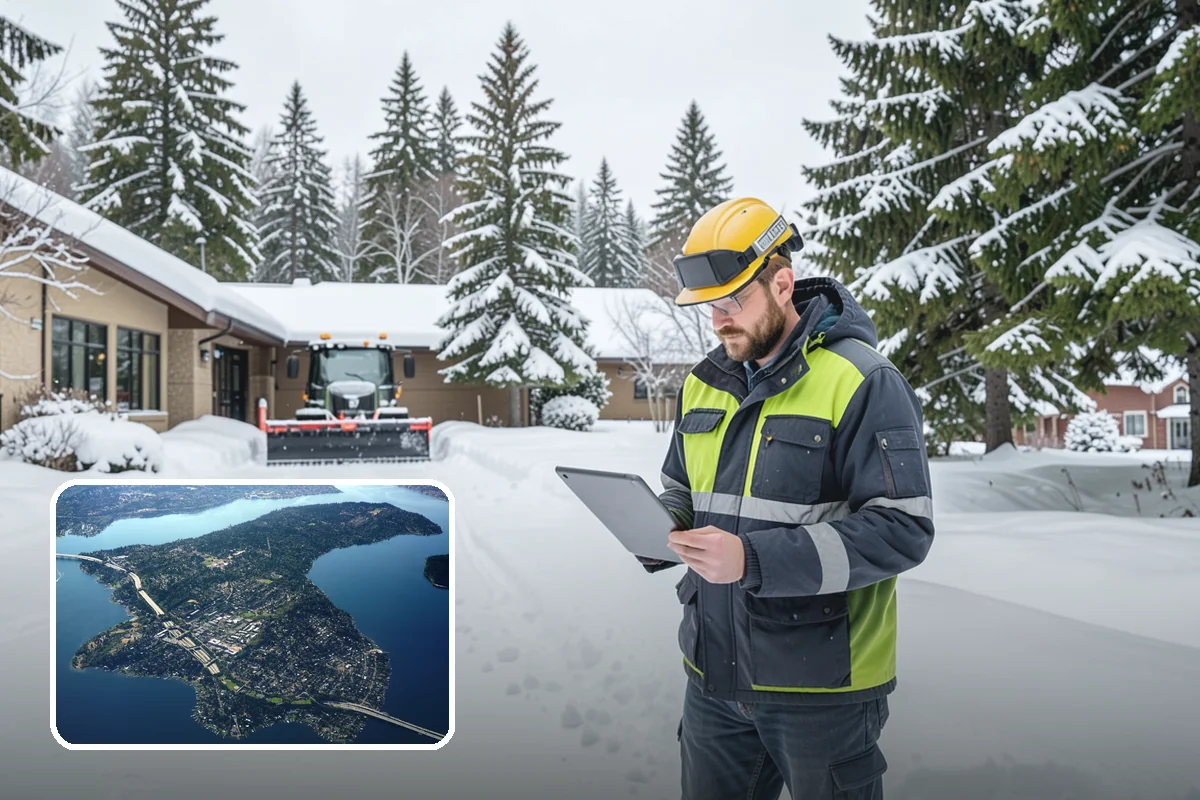 Condo Snow Removal in Mercer Island, King County, WA - Clear common drives and guest parking
