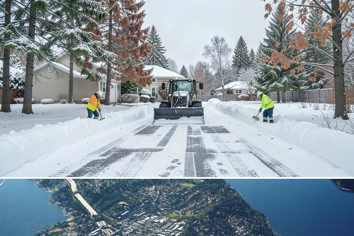Condo Snow Removal in Mercer Island, King County, WA - Condominium clearing is most active during the core snow months of December to February.