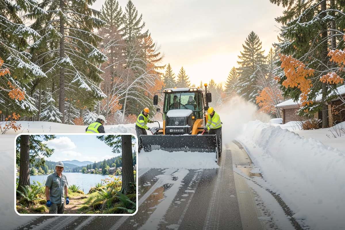 Condo Snow Removal in Milton, King County, WA - Clear common drives and guest parking