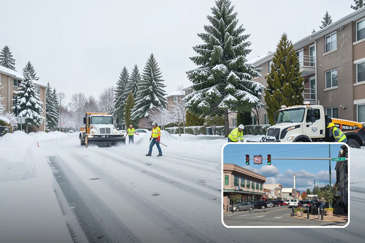 Condo Snow Removal in Monroe, Snohomish County, WA - Clear common drives and guest parking