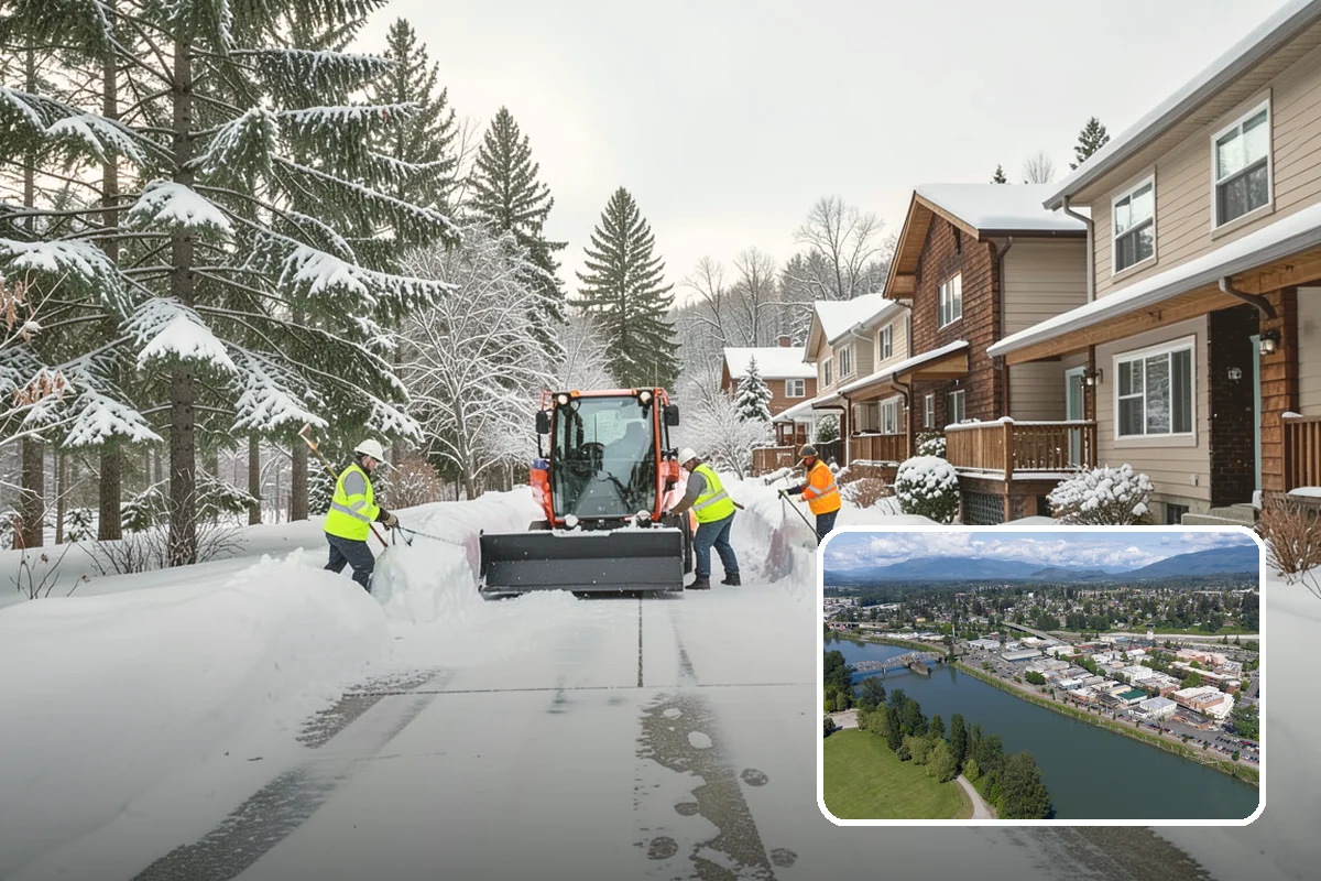 Condo Snow Removal in Mount Vernon, Skagit County, WA - Clear common drives and guest parking