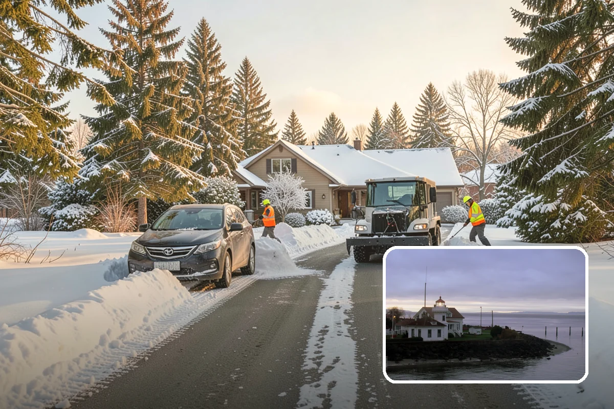 Condo Snow Removal in Mukilteo, Snohomish County, WA - Clear common drives and guest parking