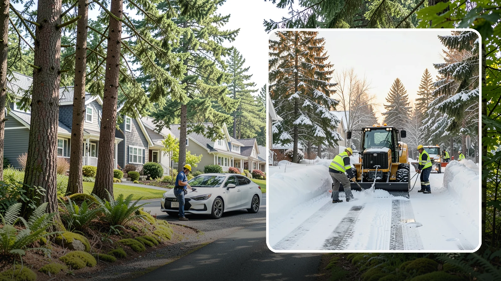 Condo Snow Removal in Normandy Park, King County, WA - We provide reliable snow clearing for condominium properties, from shared drives to individual unit entries.