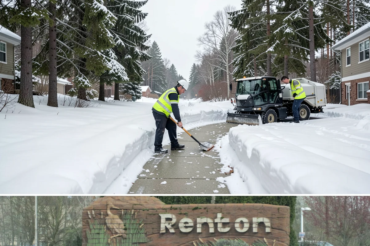 Condo Snow Removal in Renton, King County, WA - Condominium clearing is most active during the core snow months of December to February.