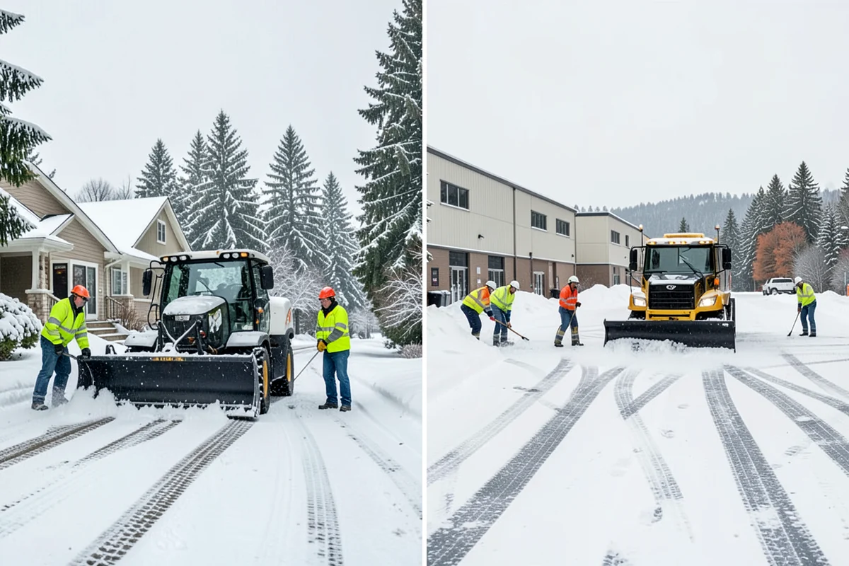 Condo Snow Removal in Shoreline, King County, WA - Review the association's common and shared areas