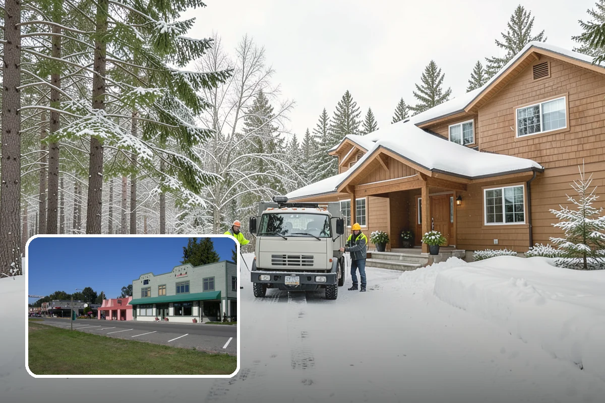 Condo Snow Removal in Snoqualmie, King County, WA - Clear common drives and guest parking