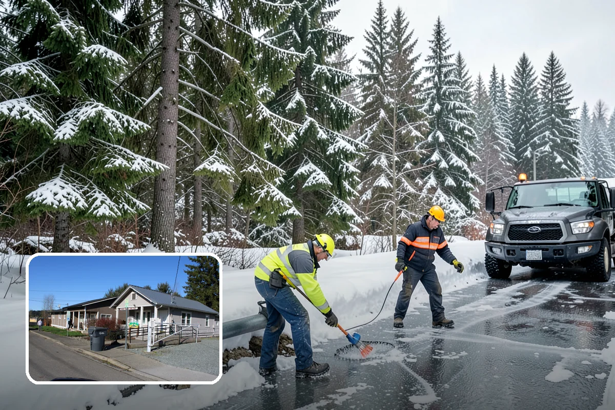 Condo Snow Removal in South Prairie, Pierce County, WA - Clear common drives and guest parking