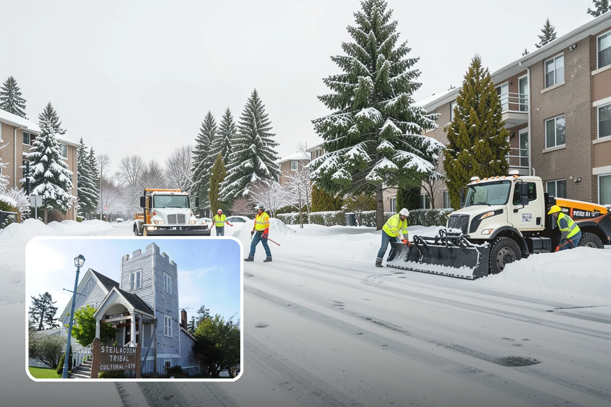 Condo Snow Removal in Steilacoom, Pierce County, WA - Clear common drives and guest parking
