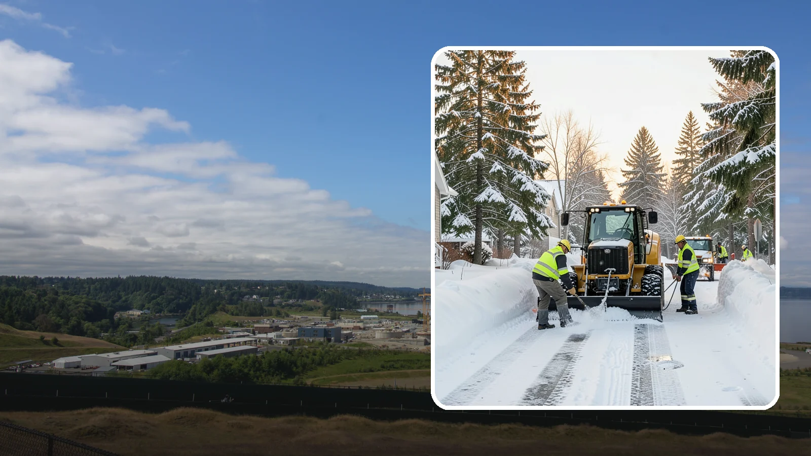 Condo Snow Removal in University Place, Pierce County, WA - We provide reliable snow clearing for condominium properties, from shared drives to individual unit entries.