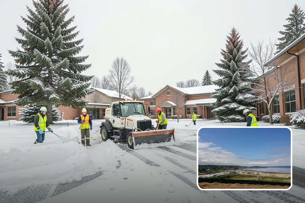 Condo Snow Removal in University Place, Pierce County, WA - Clear common drives and guest parking