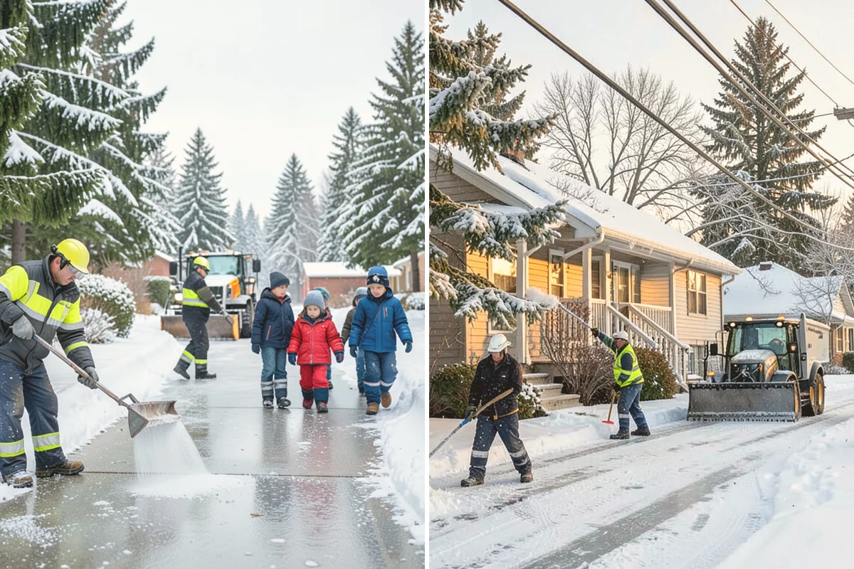 Condominium Deicing in Algona, King County, WA - Identify main entrances, ramp thresholds, and shared walk segments