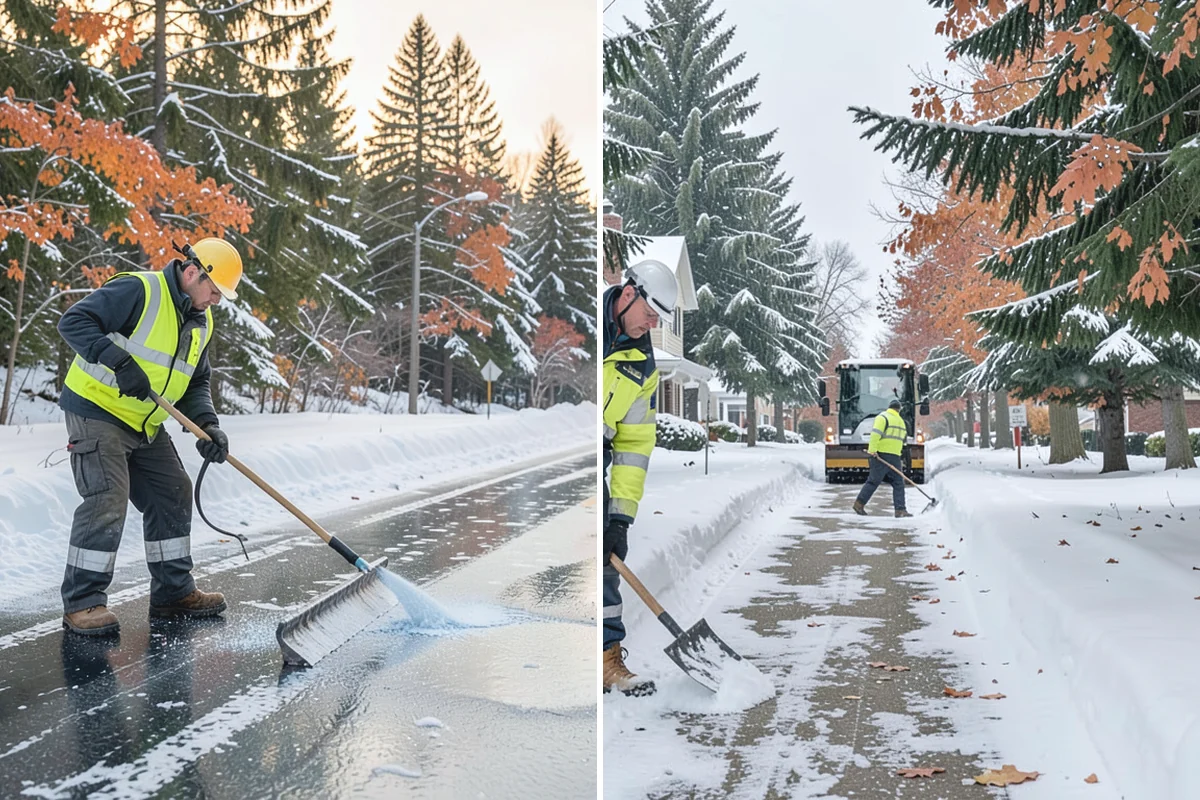 Condominium Deicing in Beaux Arts Village, King County, WA - Identify main entrances, ramp thresholds, and shared walk segments