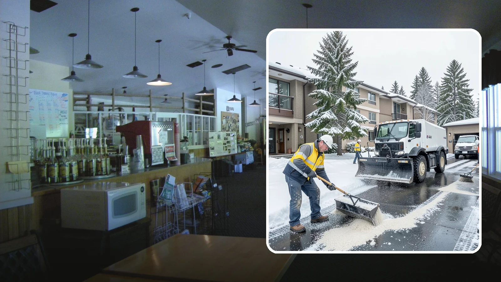 Condominium Deicing in Black Diamond, King County, WA - Deicing built for condominium properties, focused on entry lobbies, garage ramps, and shared walks where owner and visitor...