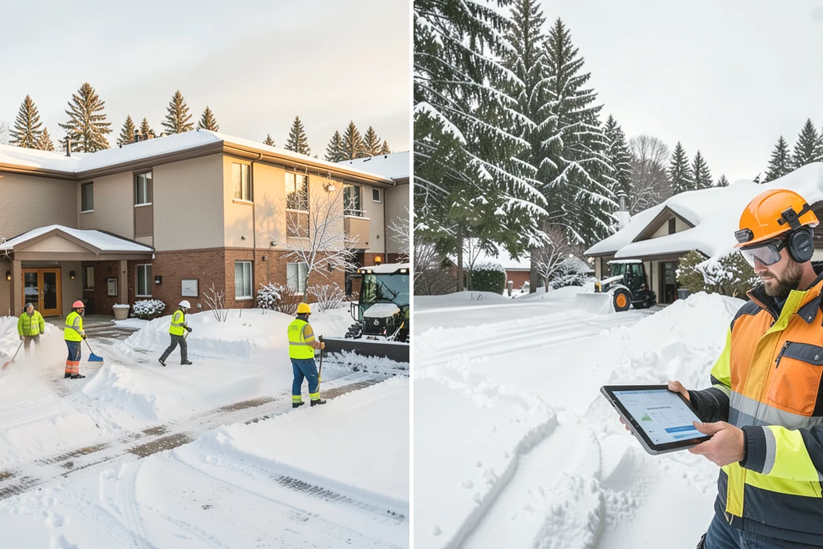 Condominium Deicing in Black Diamond, King County, WA - Identify main entrances, ramp thresholds, and shared walk segments