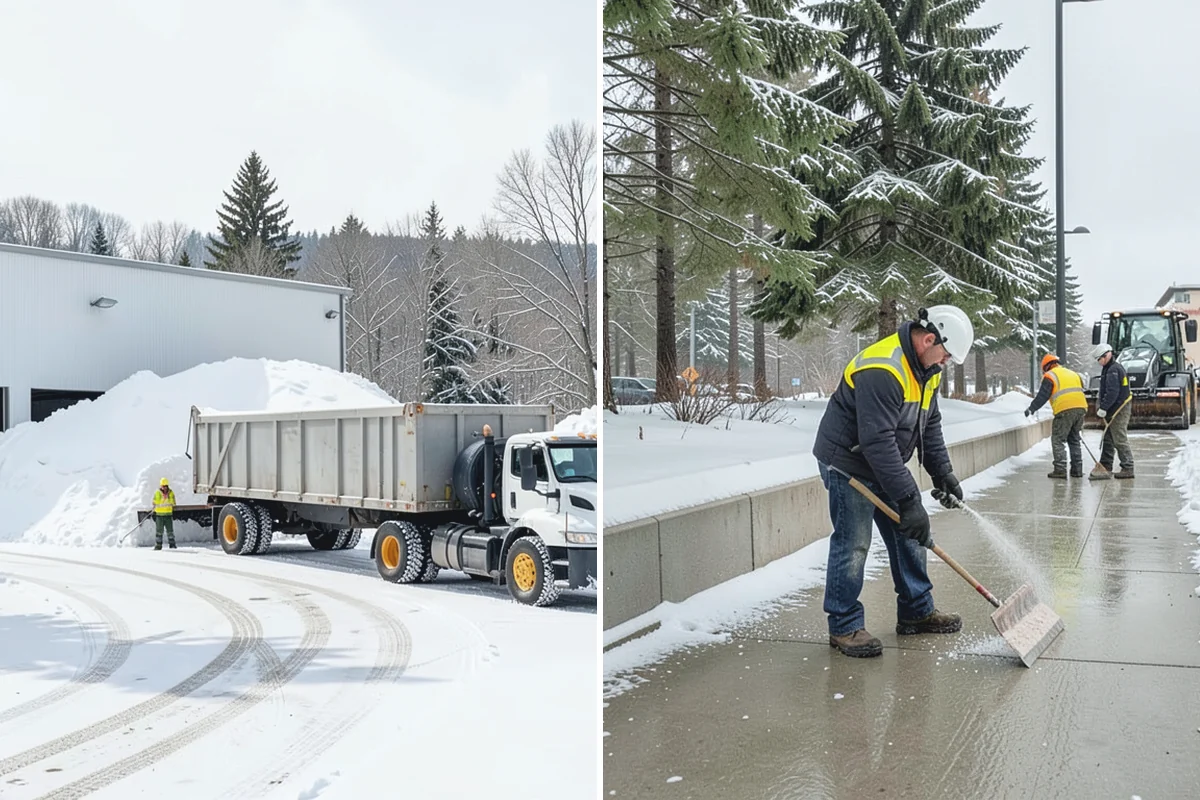 Condominium Deicing in Bonney Lake, Pierce County, WA - Identify main entrances, ramp thresholds, and shared walk segments