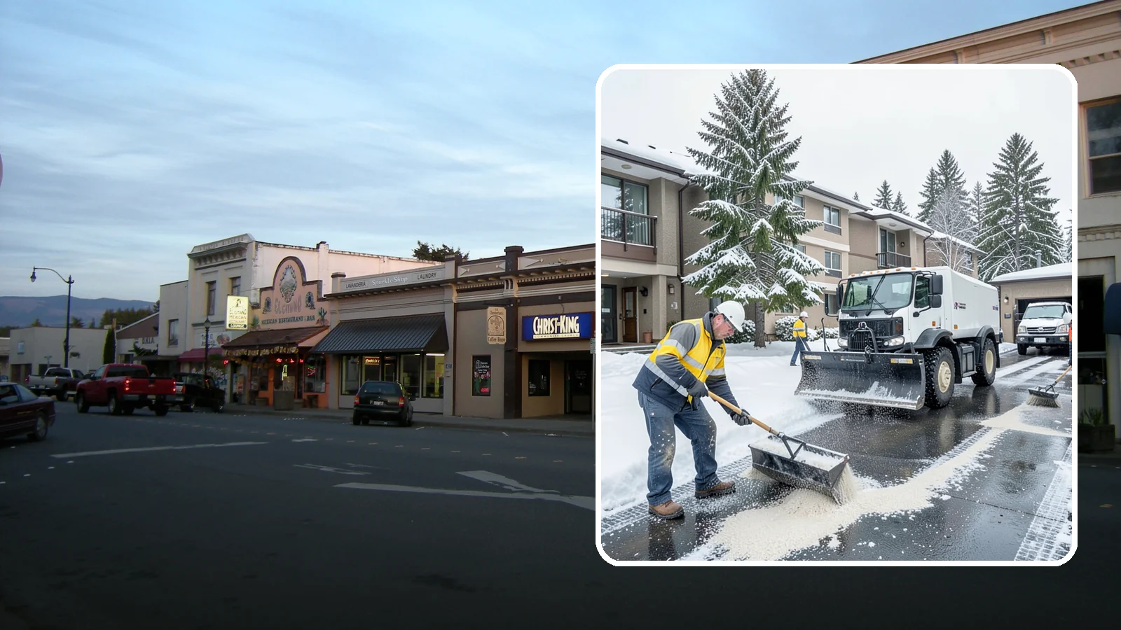 Condominium Deicing in Burlington, Skagit County, WA - Deicing built for condominium properties, focused on entry lobbies, garage ramps, and shared walks where owner and visitor...