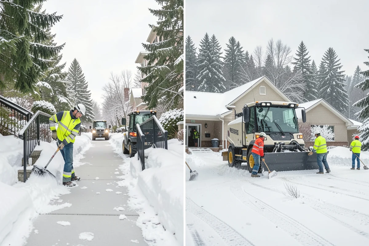Condominium Deicing in Carnation, King County, WA - Identify main entrances, ramp thresholds, and shared walk segments