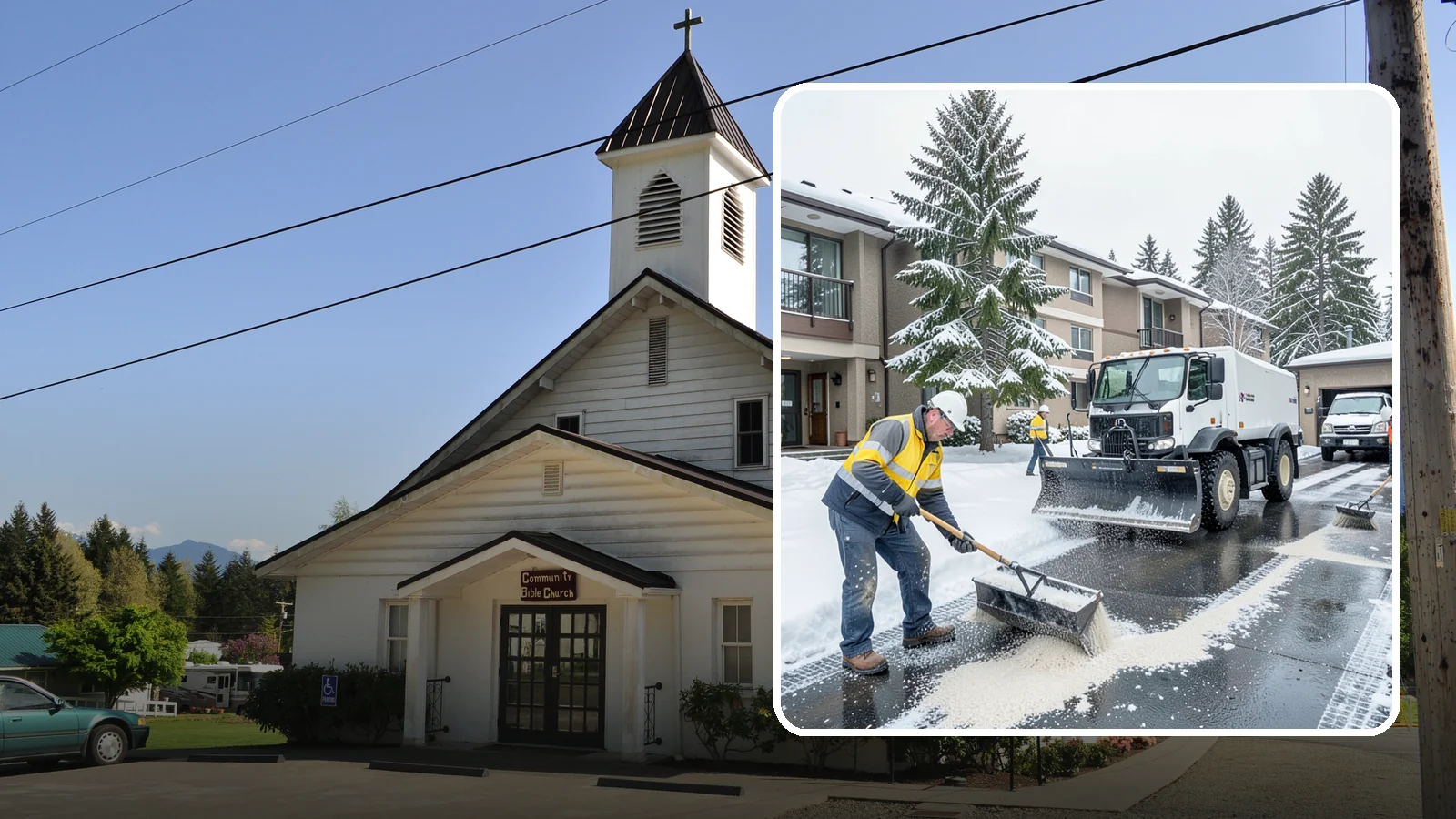 Condominium Deicing in Concrete, Skagit County, WA - Deicing built for condominium properties, focused on entry lobbies, garage ramps, and shared walks where owner and visitor...