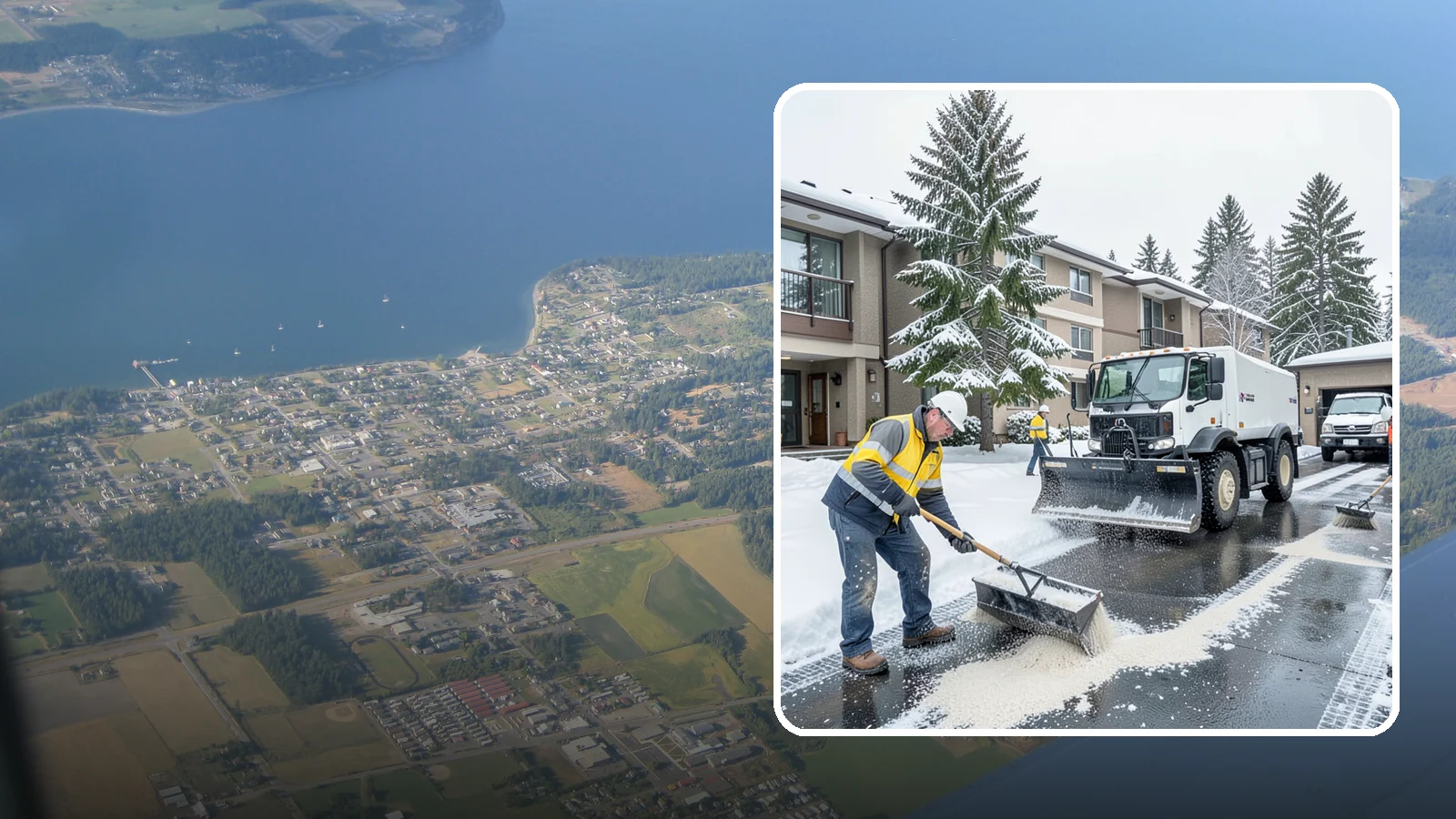 Condominium Deicing in Coupeville, Island County, WA - Deicing built for condominium properties, focused on entry lobbies, garage ramps, and shared walks where owner and visitor...