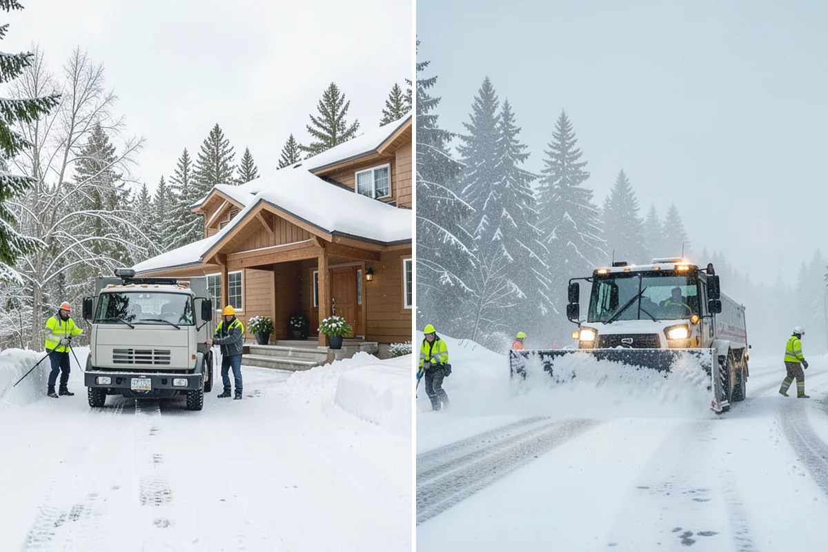 Condominium Deicing in Coupeville, Island County, WA - Identify main entrances, ramp thresholds, and shared walk segments
