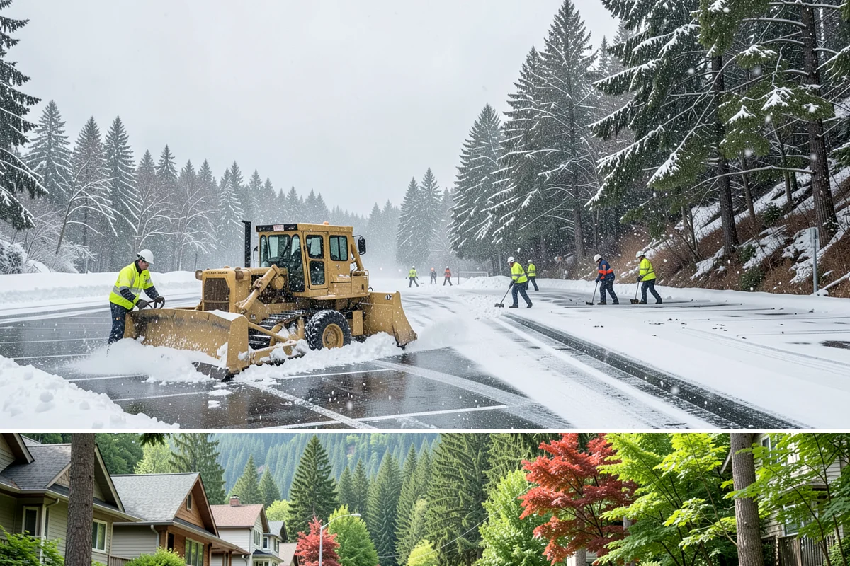Condominium Deicing in Darrington, Snohomish County, WA - The program runs across the heart of winter, intensifying whenever a cold front stalls over the lowlands and drives repeated...