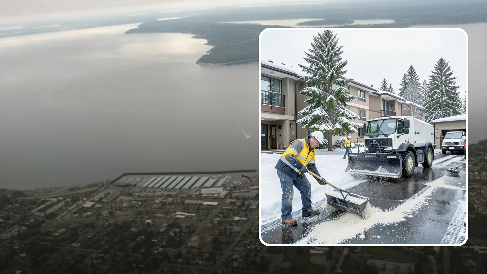 Condominium Deicing in Des Moines, King County, WA - Deicing built for condominium properties, focused on entry lobbies, garage ramps, and shared walks where owner and visitor...