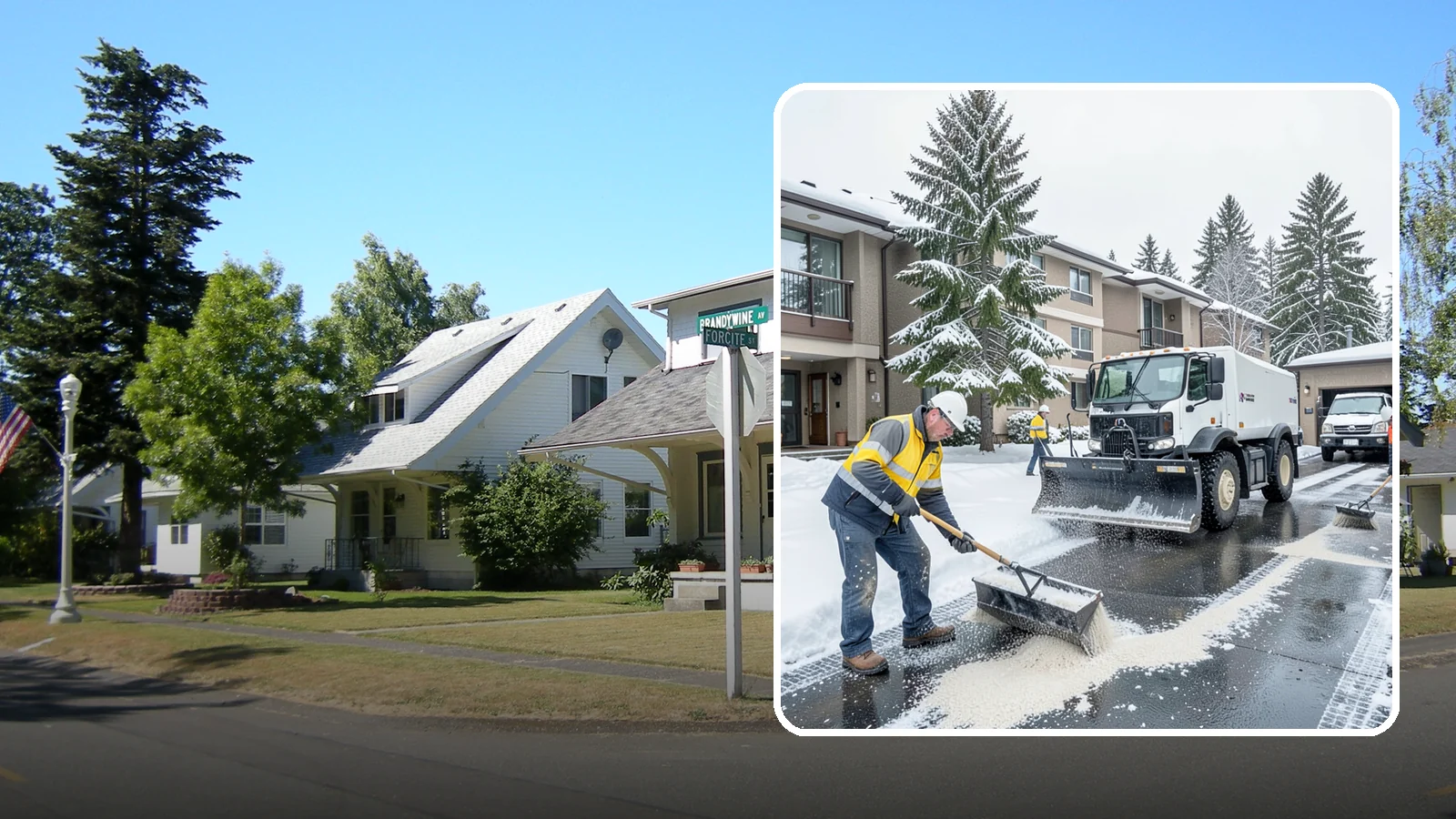 Condominium Deicing in DuPont, Pierce County, WA - Deicing built for condominium properties, focused on entry lobbies, garage ramps, and shared walks where owner and visitor...