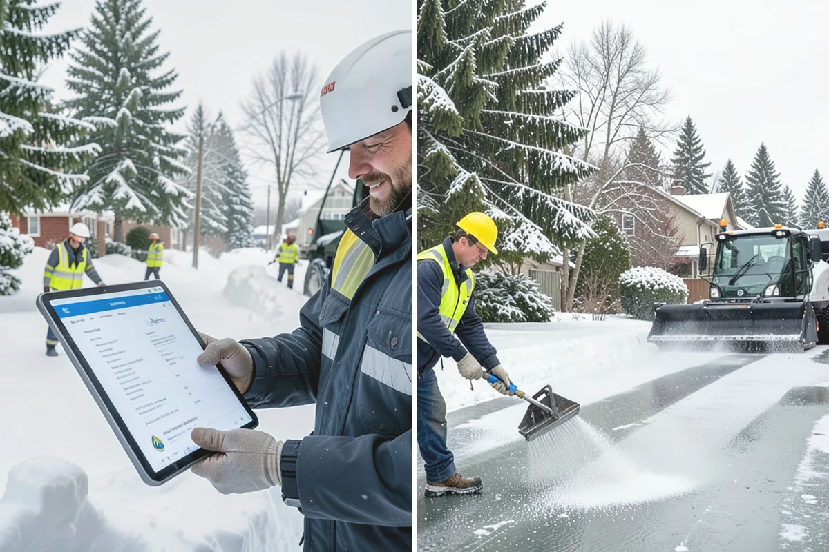 Condominium Deicing in Duvall, King County, WA - Identify main entrances, ramp thresholds, and shared walk segments