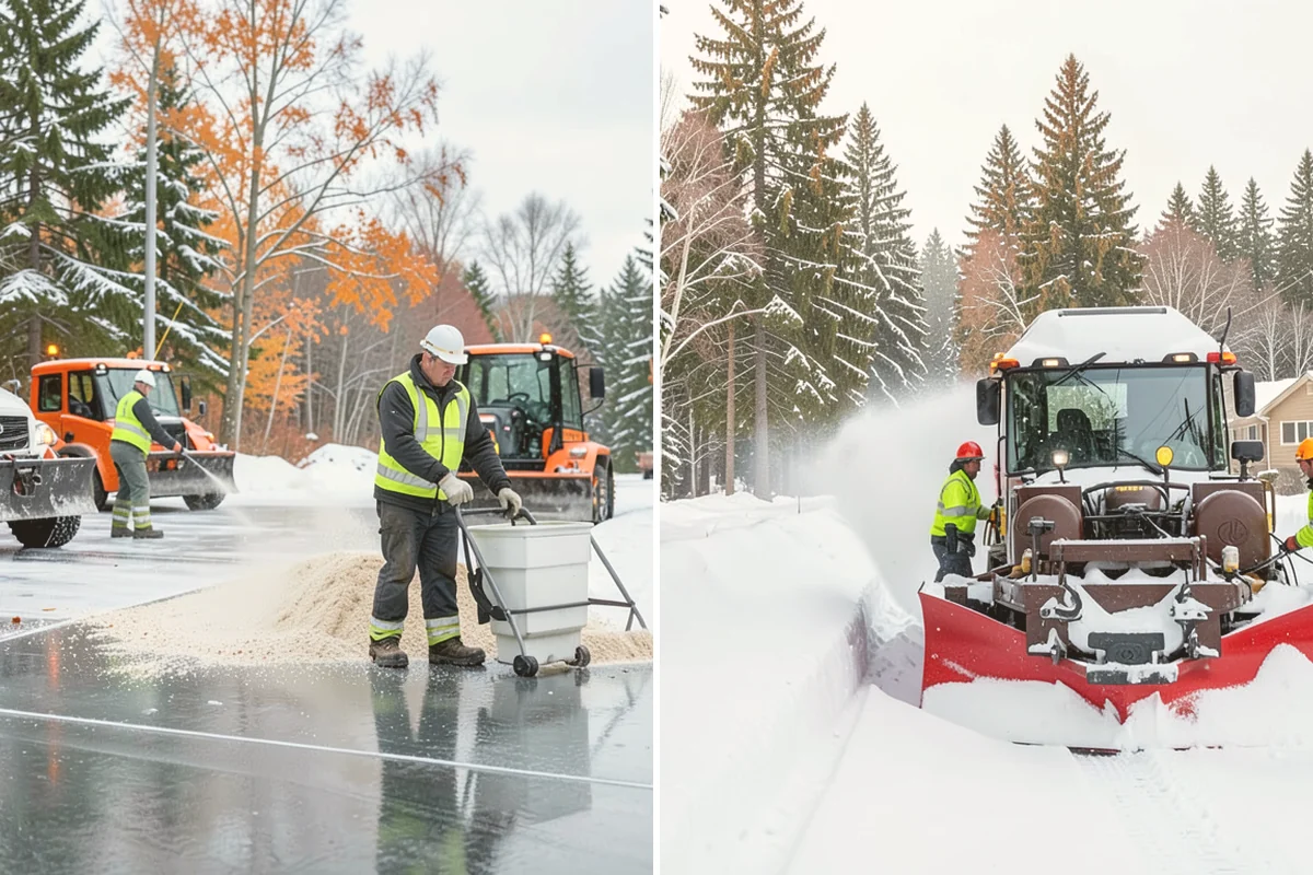 Condominium Deicing in Eatonville, Pierce County, WA - Identify main entrances, ramp thresholds, and shared walk segments