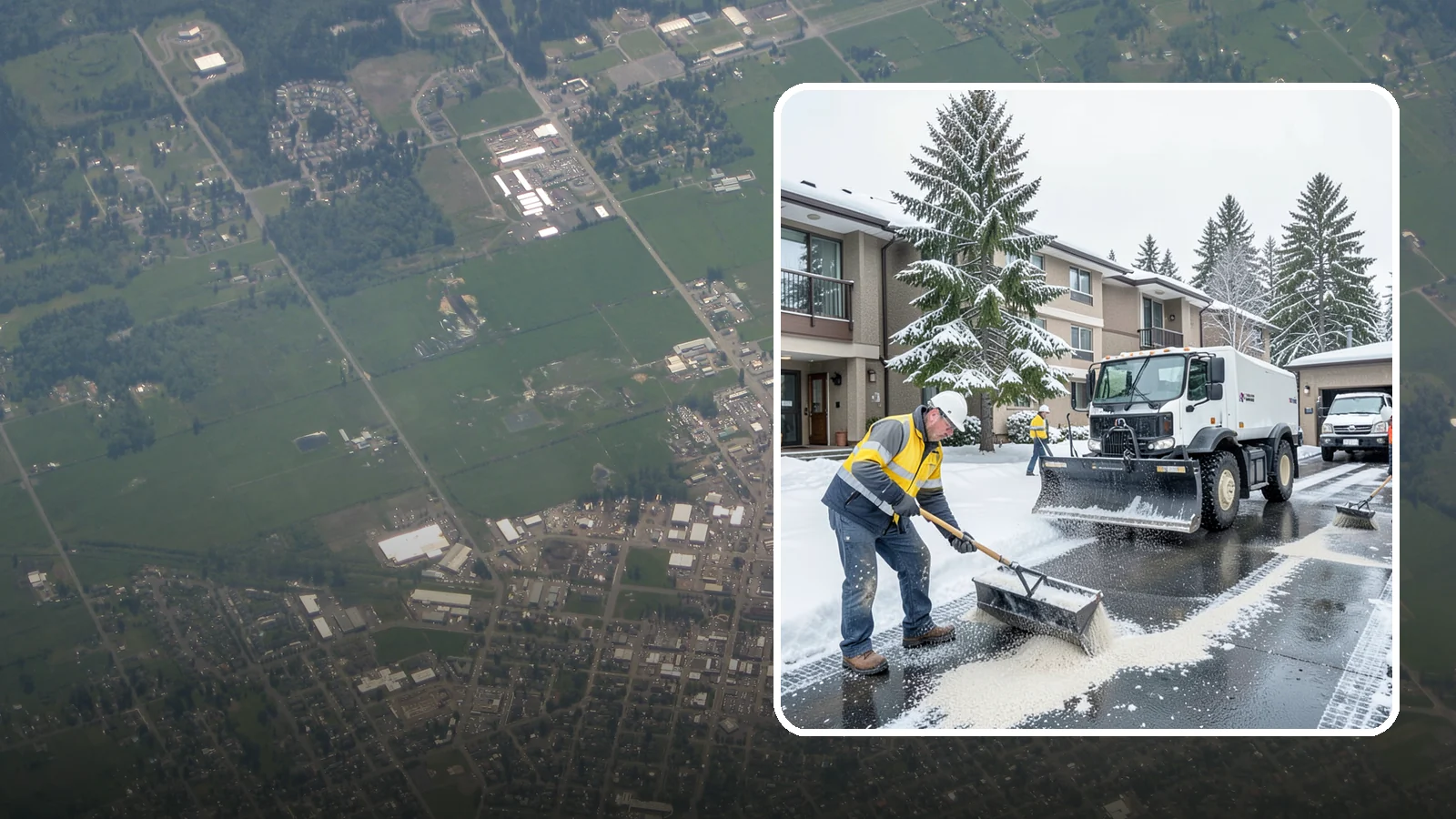 Condominium Deicing in Enumclaw, King County, WA - Deicing built for condominium properties, focused on entry lobbies, garage ramps, and shared walks where owner and visitor...